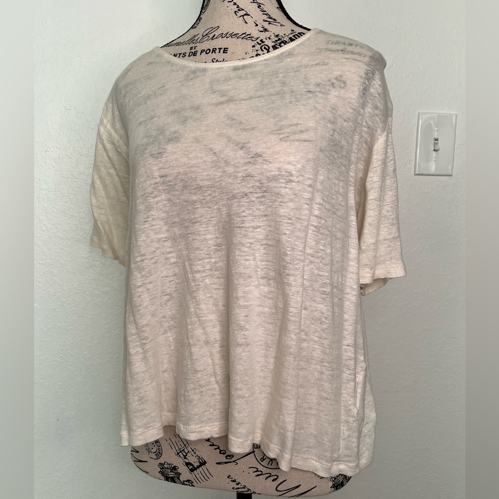 H&M Sheer Cream Top 🍦